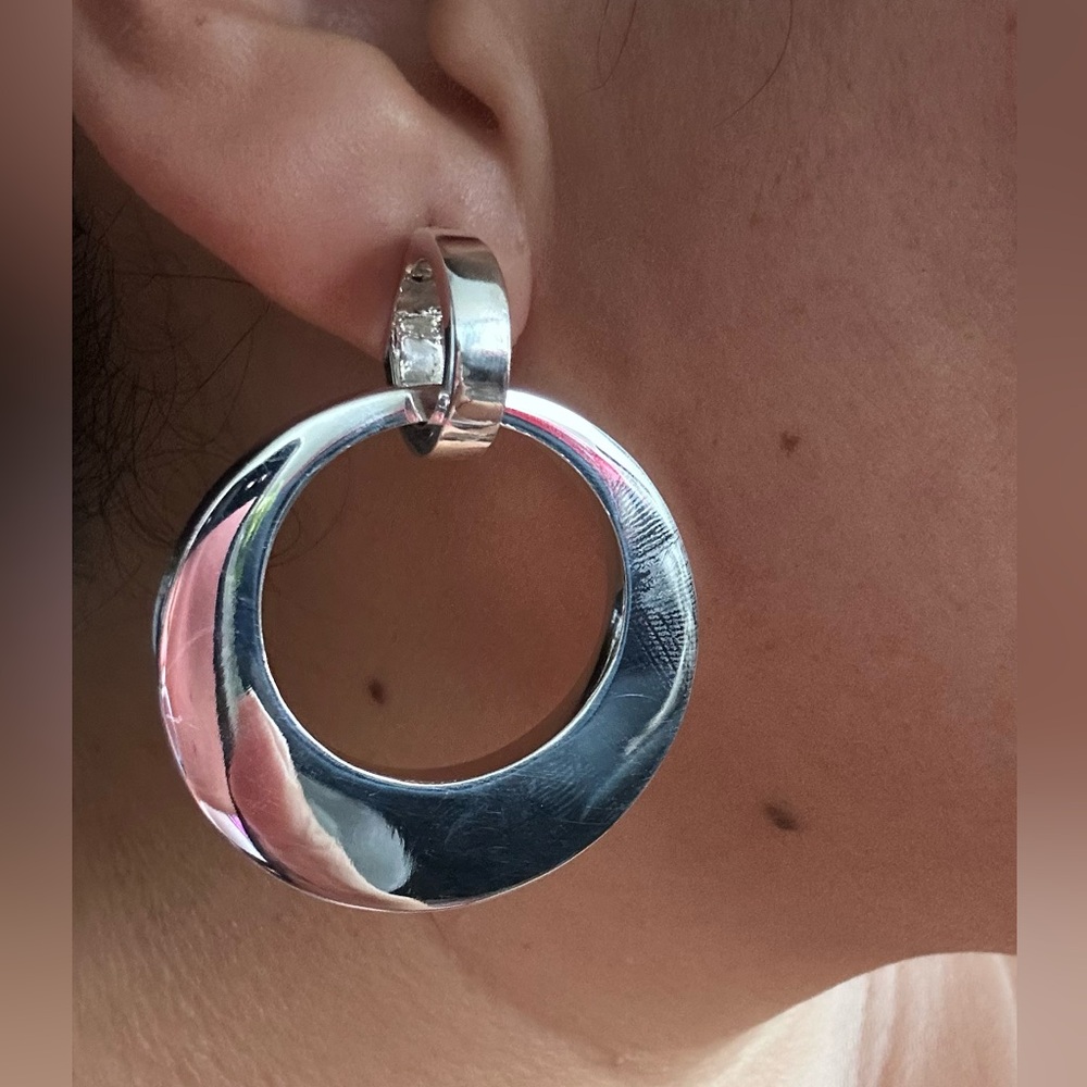 Silver earrings